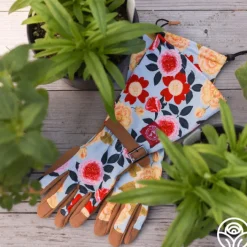 Floral Arm-Saver Garden Gloves><noscript><img width=