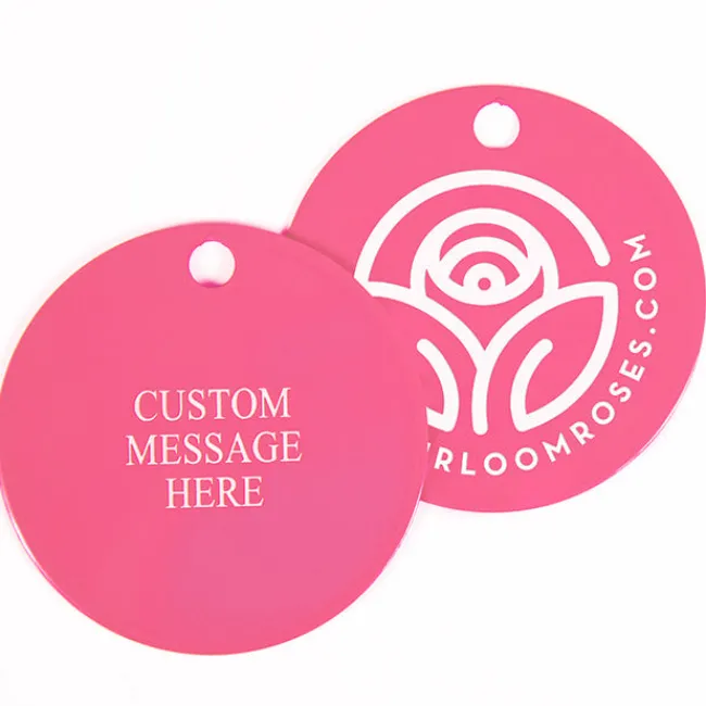 Pink Custom Plant Tag With Your Own Message>Heirloom Roses Discount