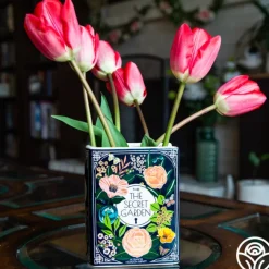 Secret Garden Book Vase>Heirloom Roses Hot